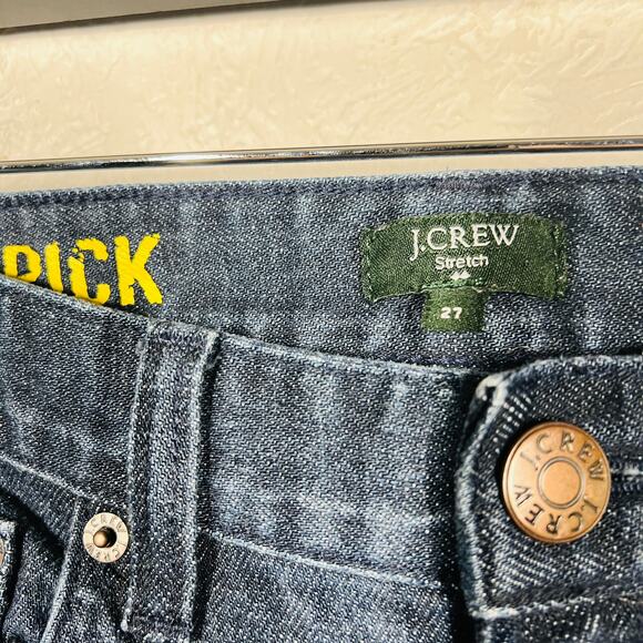 J Crew Toothpick Stretch SKinny Jeans Dark Wash Blue - 27 - Picture 3 of 4